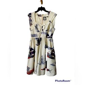 Anthropologie nautical dress/ Girls from Savoy